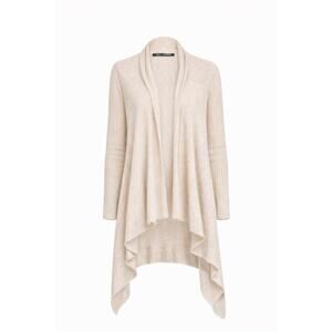 Skull Cashmere Oatmeal Cashmere Duster Cardigan Quiet Luxury Soft Capsule Layer